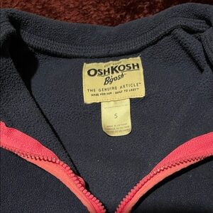 OshKosh B'gosh Dark Blue and Pink Fleece